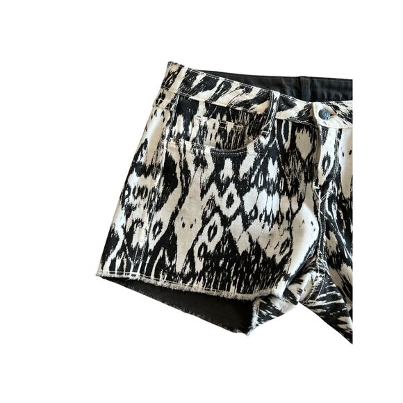 BLEULAB Reversible Printed Waxed Denim Shorts Sz 30 - Picture 8 of 8